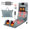 Full Body Electric Massage Mat Heating Vibration Massage Pad Cushion Back Massage Mattress Chair Pad with Neck Foot Massage Head Pillow and Cloth Lumb