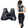 Weighted Vest, 30 lbs Weight Vest with Reflective Stripe, Adjustable Buckle Body Weight Vest for Men Women, Workout Equipment for Strength Training