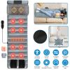 Full Body Electric Massage Mat Heating Vibration Massage Pad Cushion Back Massage Mattress Chair Pad with Neck Foot Massage Head Pillow and Cloth Lumb