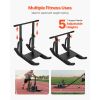 Weight Sled, Steel Power Sled, Fitness Training Sleds for Athletic Exercise Speed Improvement, Workout Equipment with Adjustable Height Handle