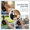 Adjustable Neck Traction Stretcher Strap for Cervical Relief, Portable Neck Decompression Device with Ear Holes & Release Buckle
