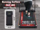 Treadmill with 8% Incline, Portable Treadmills for Home with Handle, Foldable Treadmills with 265 Lbs Capacity