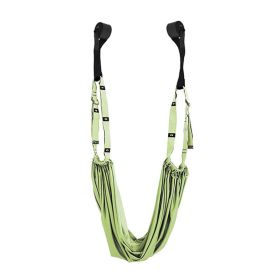 1pc Multifunctional Adjustable Yoga Strap For Stretching; Home Fitness Accessories (Color: GREEN)