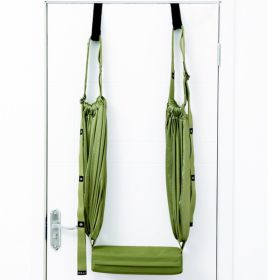 Yoga Leg Stretcher Strap Backbend Training Rope For Flexibility Training; Home Exercise Accessories (Color: GREEN)