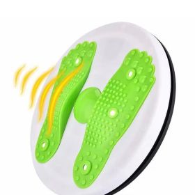 1pc Waist Twisting Machine (Fit Up To 70kg); Rotating Disc; Abdomen Turntable For Lose Weight Fitness Equipment (Color: GREEN)