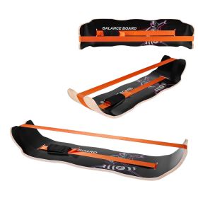 Balance Board, Wobble Board Trainer for Adults, Premium Wooden Curved Balance Training Equipment, Compact & Lightweight for Core Workouts (default: default)