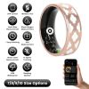 Size7/8/9/10 Options -- 1Pc Smart Ring Health Tracker Fitness/Sleep/Stress/HRV Tracker with Charging Case Magnetic Charging Cable for Women & Men Comp