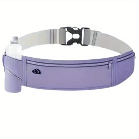 Ultra-Light Running Waist Pack – Breathable Nylon Belt Bag with Lock Closure & Reflective Strips for Safety (Unisex, 6 Colors) (Color: GREY)